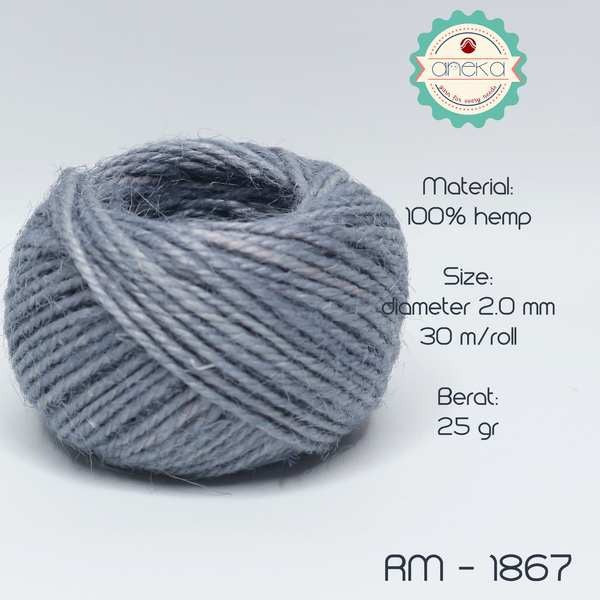 KATALOG - Tali Rami Warna Goni 25 gram 2ply / Jerami / Mendong / Pengikat Packing (+/- 30 meter)