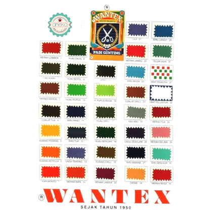 Wantek Pewarna pakaian / Wantex Cap Padi Berbagai Warna