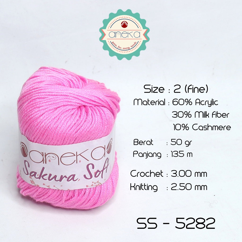 KATALOG - Benang Rajut Sakura Soft / Silk Cotton Milk Cotton Yarn Part 2