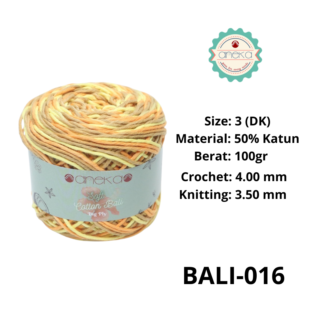 CATALOG - Sembur Mixed Balinese Cotton Knitting Yarn / Soft Cotton Big Ply Mambo