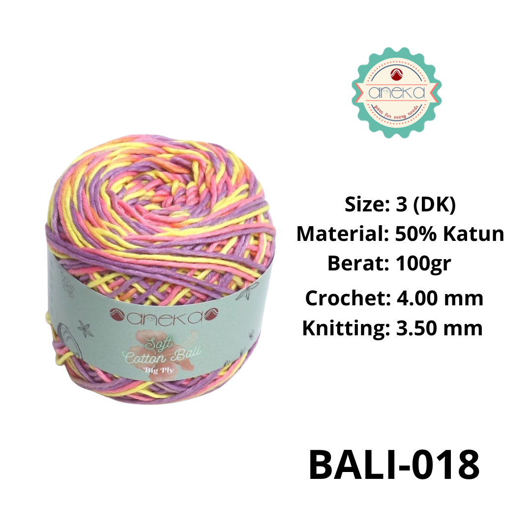 CATALOG - Sembur Mixed Balinese Cotton Knitting Yarn / Soft Cotton Big Ply Mambo