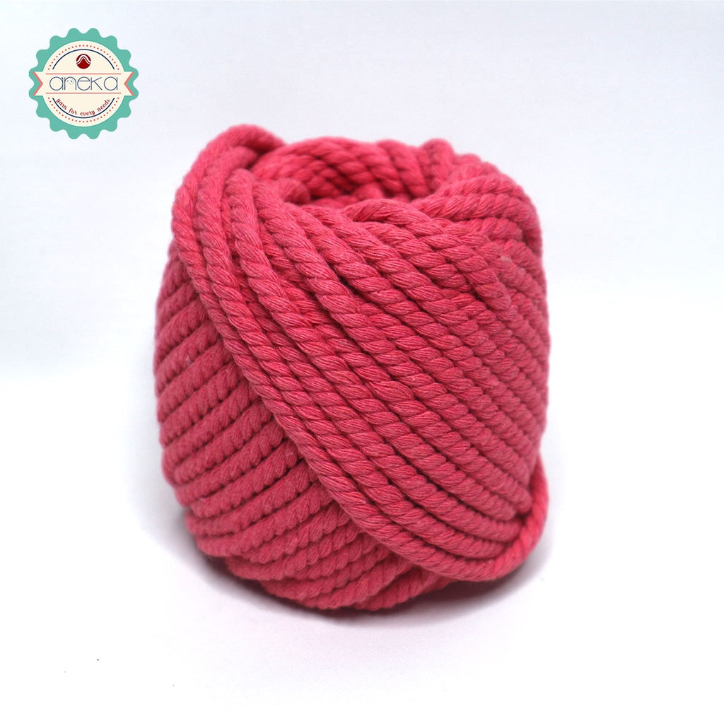 KATALOG - Benang Tali katun/tali macrame makrame warna 100 Gr - 4mm