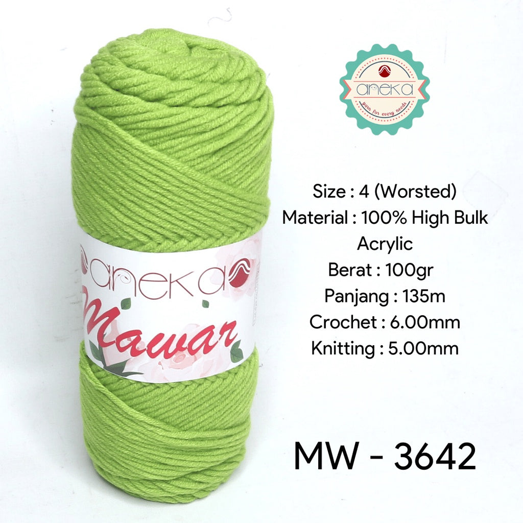 KATALOG - Benang Rajut Mawar / Soft Acrylic Yarn / 8 ply Milk Cotton Worsted / Katun Susu PART 1