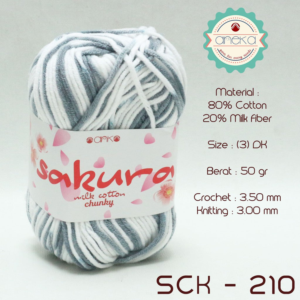 CATALOG - Sakura Milk Cotton Chunky Mix Sembur Mix Cotton Knitting Yarn PART 3