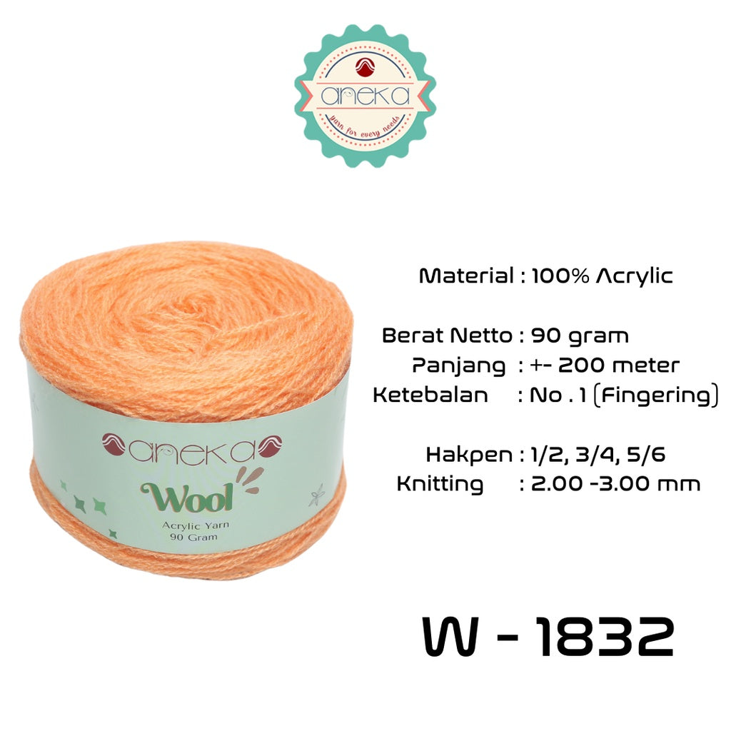 KATALOG - Benang Rajut Wool / Wol / Siet Yarn 90 gram - PART 1