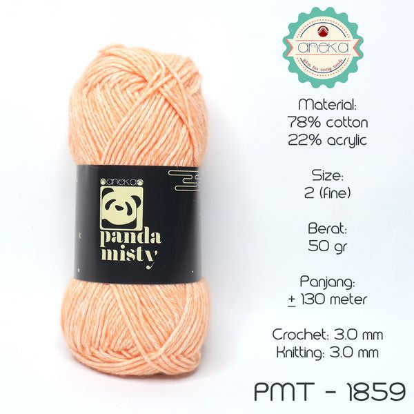 KATALOG - Benang Rajut Katun Panda Misty / Semprot Wol / Stonewashed Yarn - PART 1