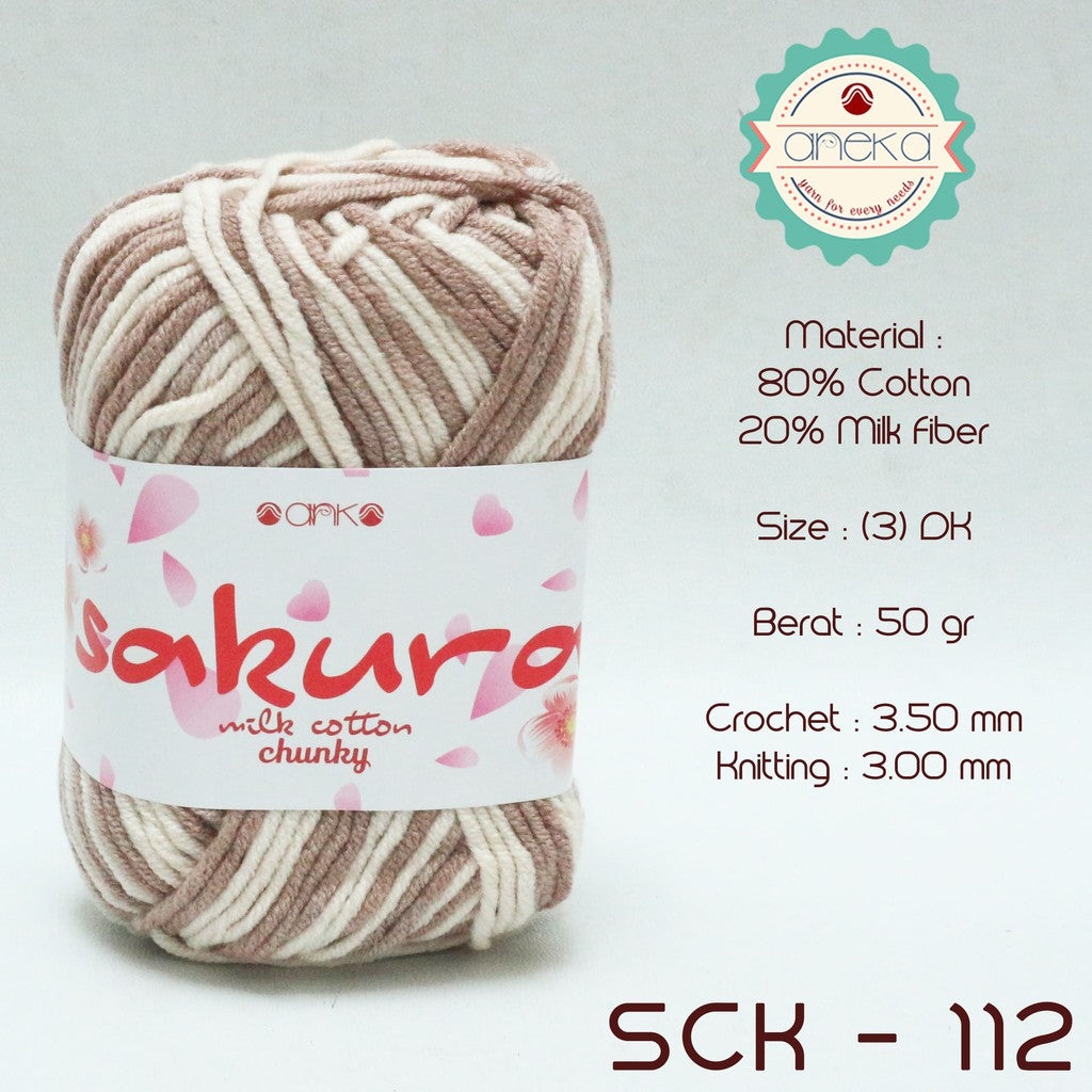 CATALOG - Sakura Milk Cotton Chunky Mix Sembur Mix Cotton Knitting Yarn PART 3