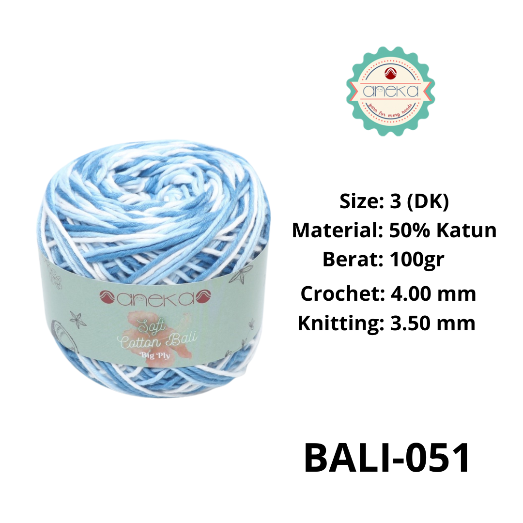 CATALOG - Sembur Mixed Balinese Cotton Knitting Yarn / Soft Cotton Big Ply Mambo
