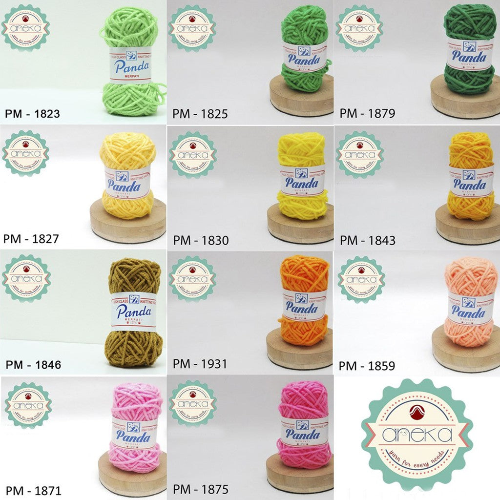KATALOG - Benang Rajut Panda Merpati / Acrylic Knitting Yarn