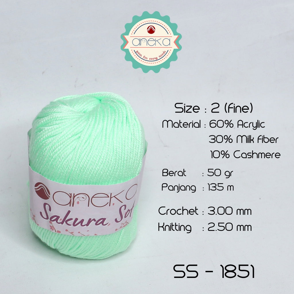 KATALOG - Benang Rajut Sakura Soft / Silk Cotton Milk Cotton Yarn Part 1