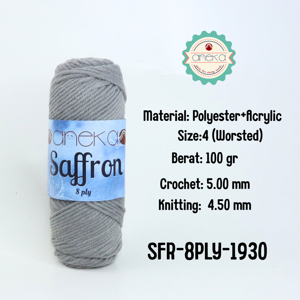 KATALOG - Benang Rajut Saffron 8 Ply / Crochet Knitting Yarn - Part 1