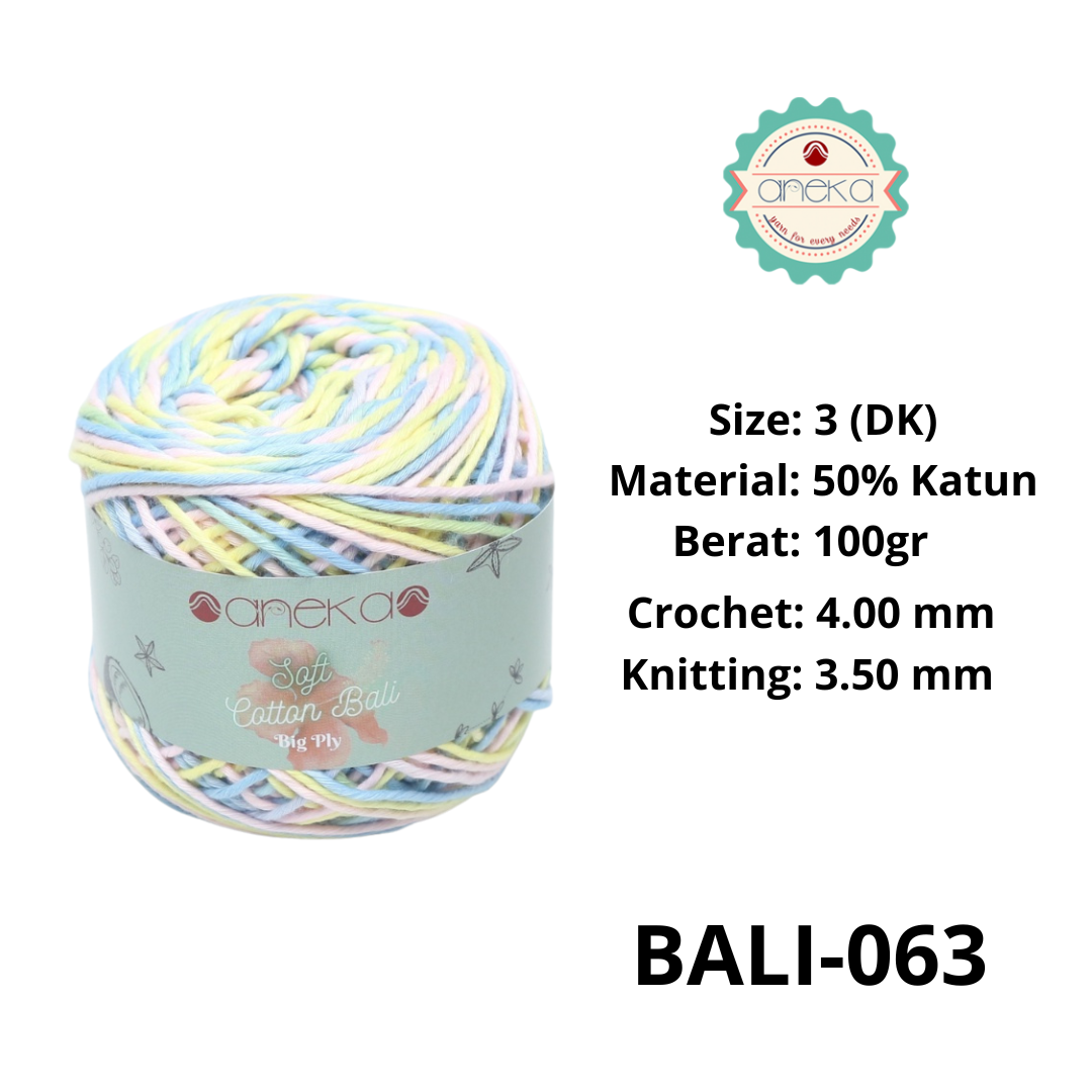 CATALOG - Sembur Mixed Balinese Cotton Knitting Yarn / Soft Cotton Big Ply Mambo