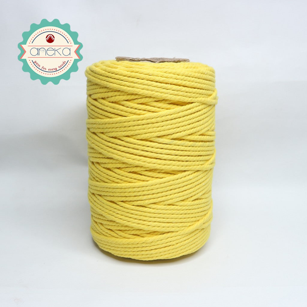 KATALOG - Benang Tali katun / tali macrame makrame warna warni 500 gr / 4mm