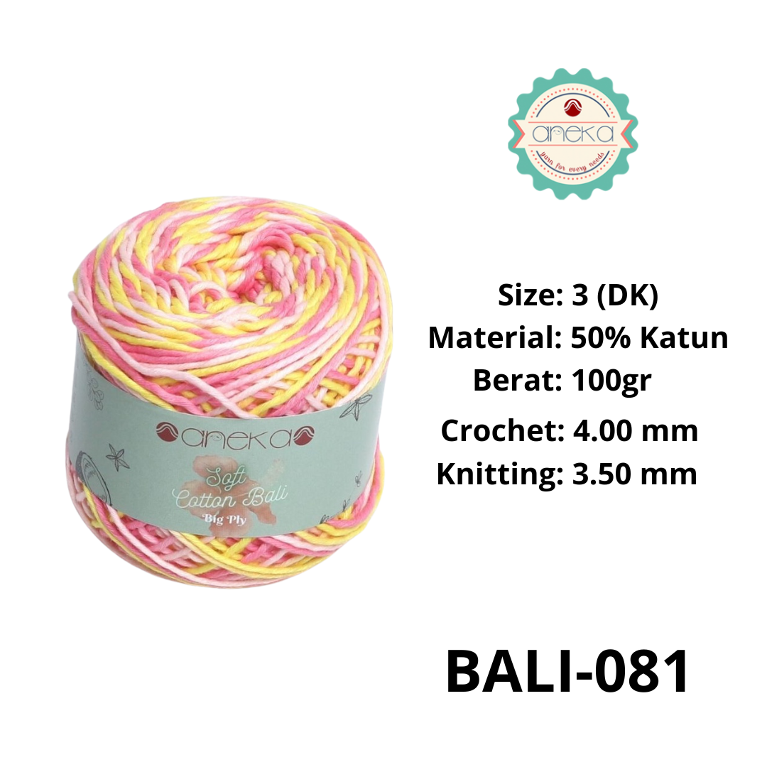 CATALOG - Sembur Mixed Balinese Cotton Knitting Yarn / Soft Cotton Big Ply Mambo