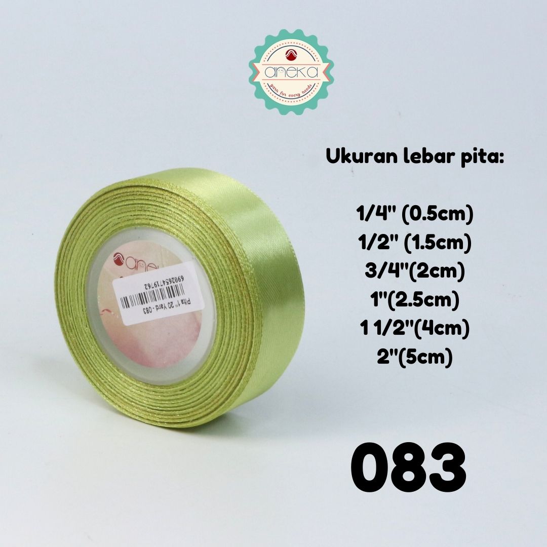 Satin Ribbon / Satin Silk Ribbon 3/4" - 0.75" - 2 cm - PER ROLL (25yards/roll) Part 2
