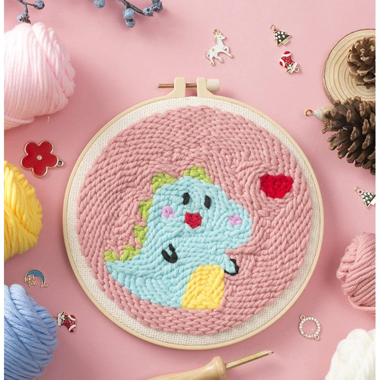 KATALOG - Round Canvas Punch Needle ANK / Kanvas Punch Bulat DIY