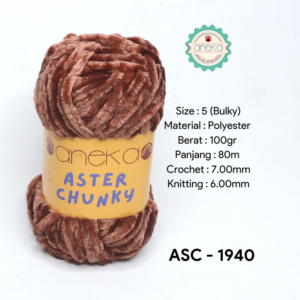 KATALOG - Benang Rajut Bludru Aster CHUNKY / Velvet Knitting Yarn