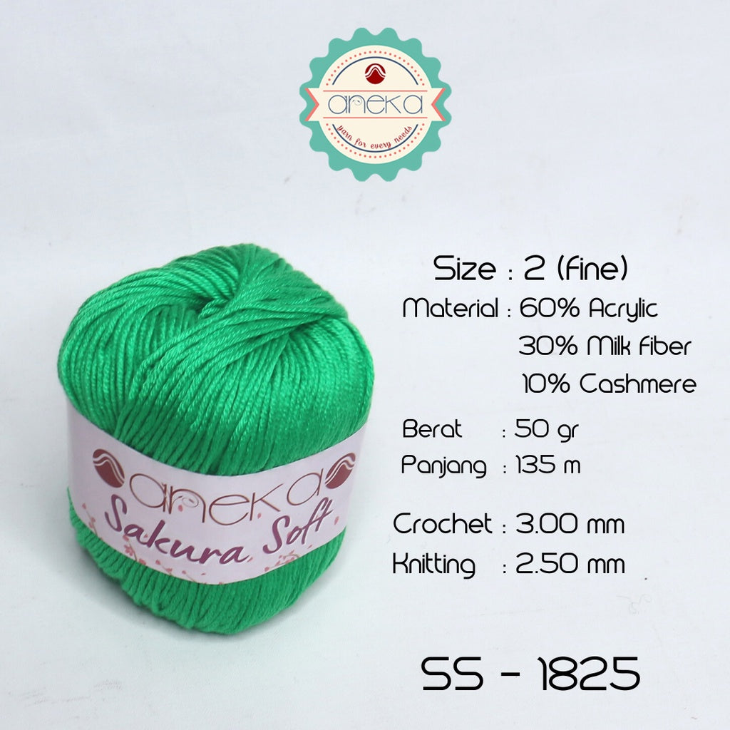 KATALOG - Benang Rajut Sakura Soft / Silk Cotton Milk Cotton Yarn Part 1
