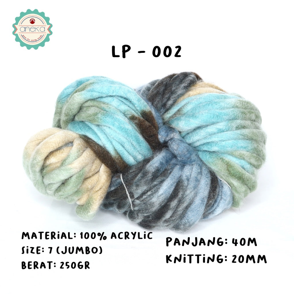 KATALOG - Benang Wol / Wool Ekstra Tebal Sembur - LOOPY YARN MIX