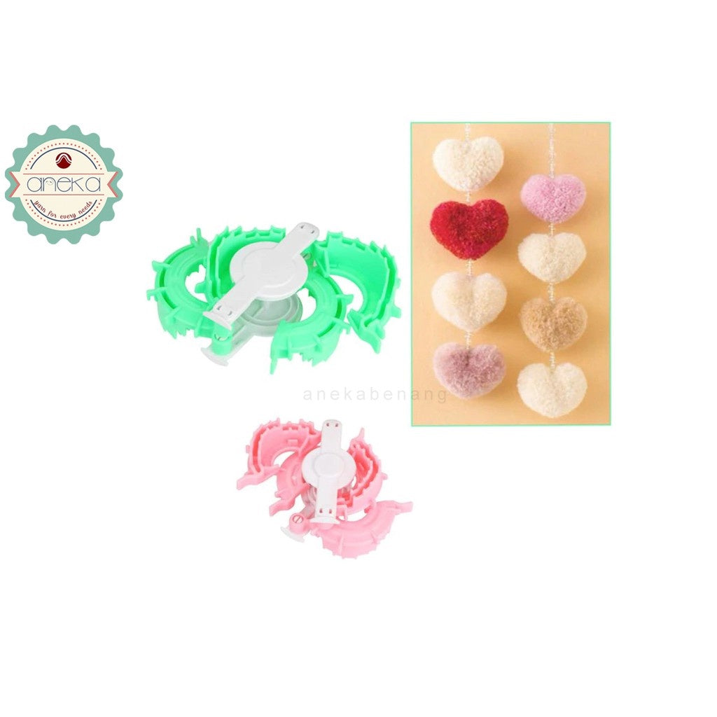ANEKA - Pom Pom Maker bentuk Hati