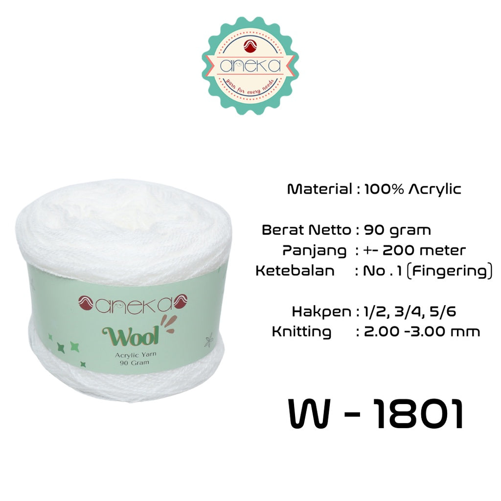 KATALOG - Benang Rajut Wool / Wol / Siet Yarn 90 gram - PART 1
