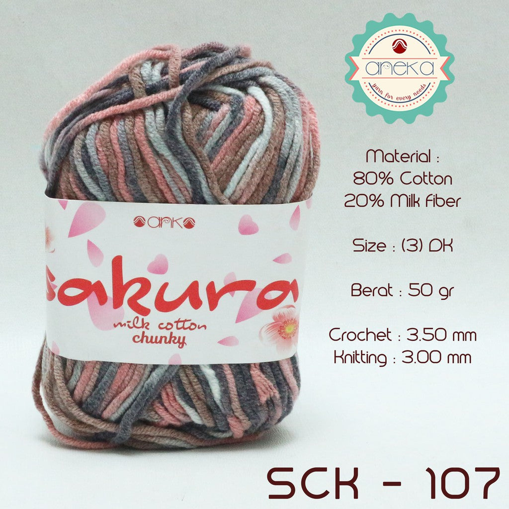 CATALOG - Sakura Milk Cotton Chunky Mix Sembur Mix Cotton Knitting Yarn PART 3