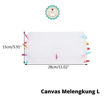 AnekaBenang - Plastic Canvas / Kanvas Bentuk Tas Plastik DIY - Grid 3mm