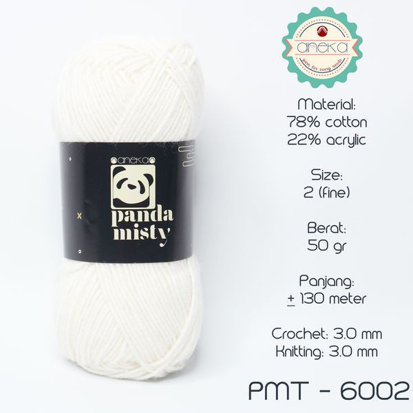 KATALOG - Benang Rajut Katun Panda Misty / Semprot Wol / Stonewashed Yarn - PART 1