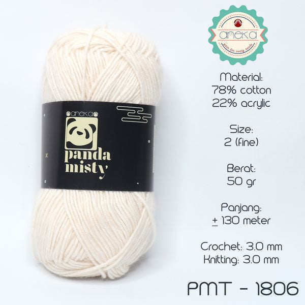 KATALOG - Benang Rajut Katun Panda Misty / Semprot Wol / Stonewashed Yarn - PART 1