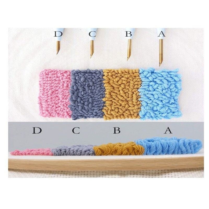 KATALOG - Round Canvas Punch Needle ANK / Kanvas Punch Bulat DIY