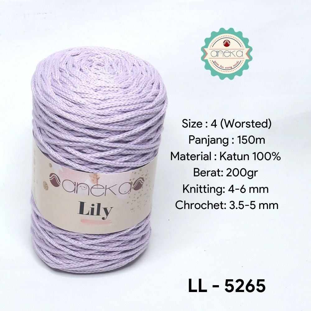 KATALOG - Benang Rajut Lily / Lili / Tambang / Macrame Cotton Rope Yarn