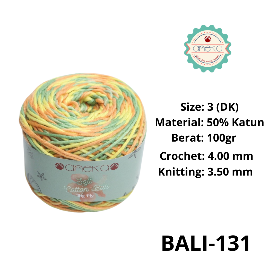 CATALOG - Sembur Mixed Balinese Cotton Knitting Yarn / Soft Cotton Big Ply Mambo