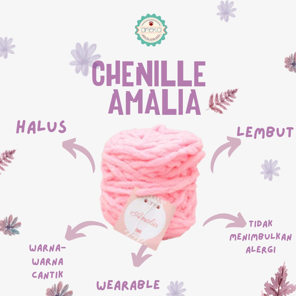 KATALOG - Benang Rajut Chenille Midi Amalia Yarn PART 1