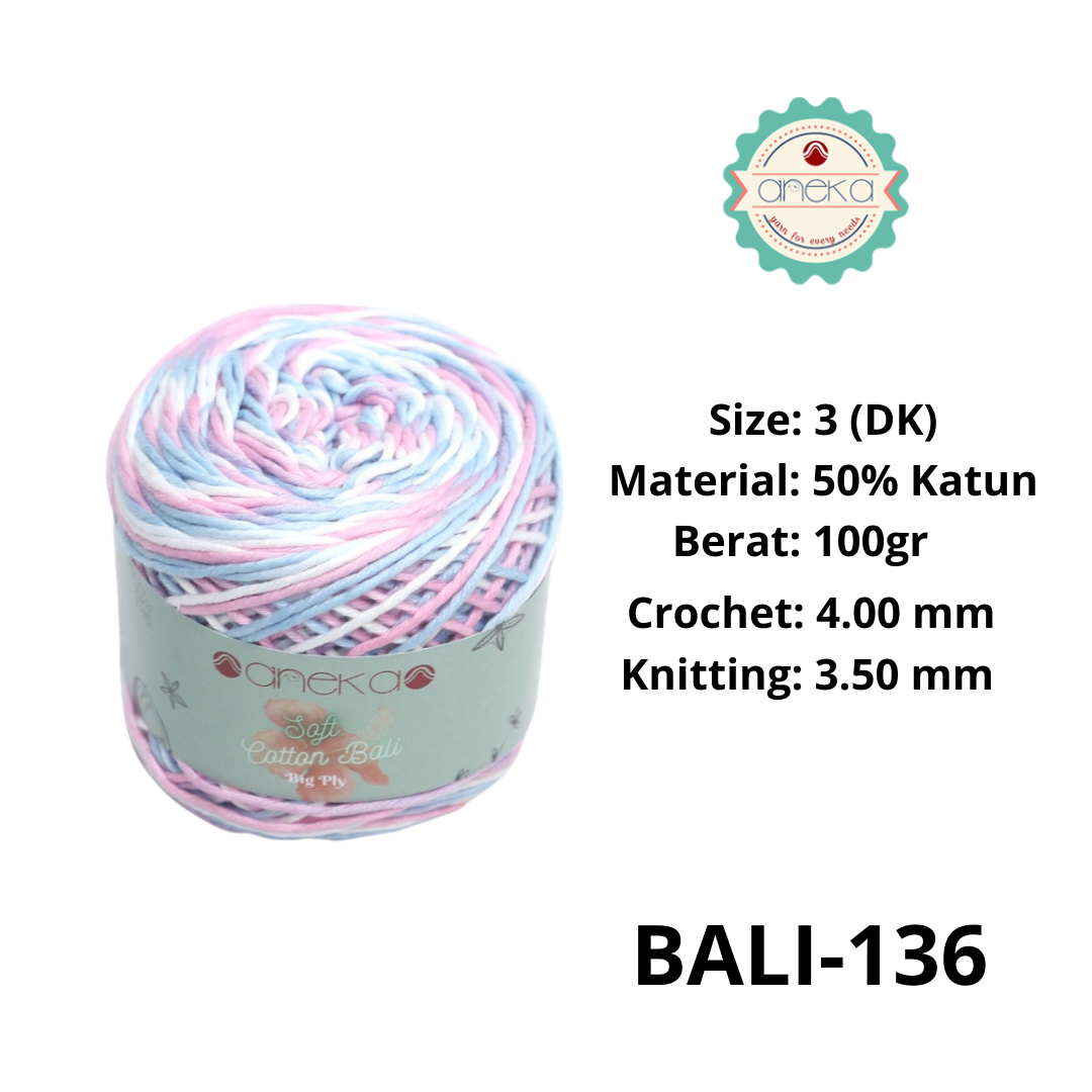 CATALOG - Sembur Mixed Balinese Cotton Knitting Yarn / Soft Cotton Big Ply Mambo