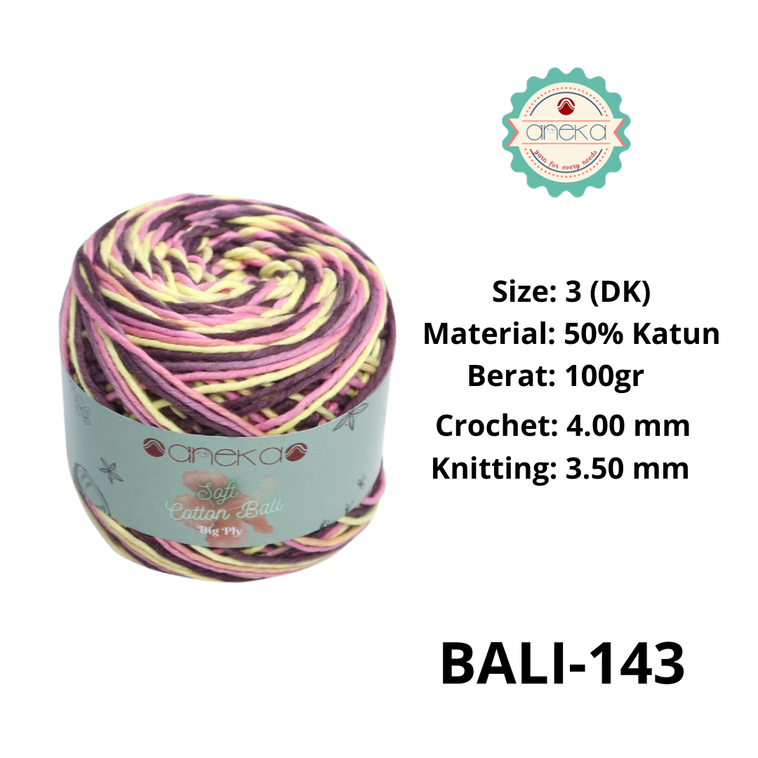 CATALOG - Sembur Mixed Balinese Cotton Knitting Yarn / Soft Cotton Big Ply Mambo