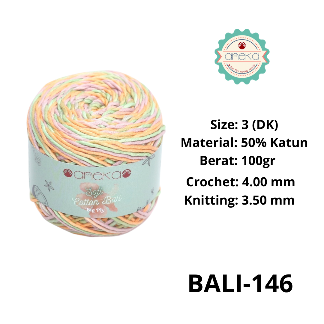 CATALOG - Sembur Mixed Balinese Cotton Knitting Yarn / Soft Cotton Big Ply Mambo