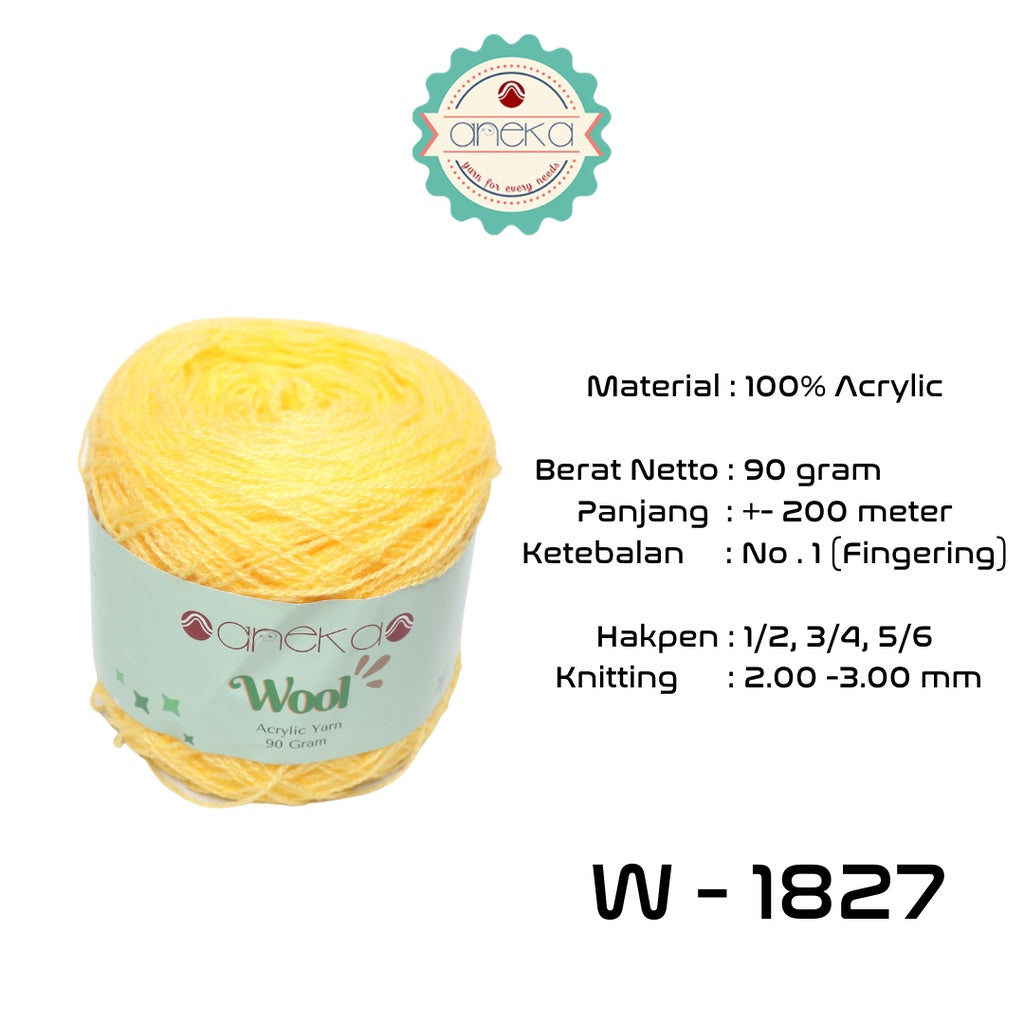 KATALOG - Benang Rajut Wool / Wol / Siet Yarn 90 gram - PART 1