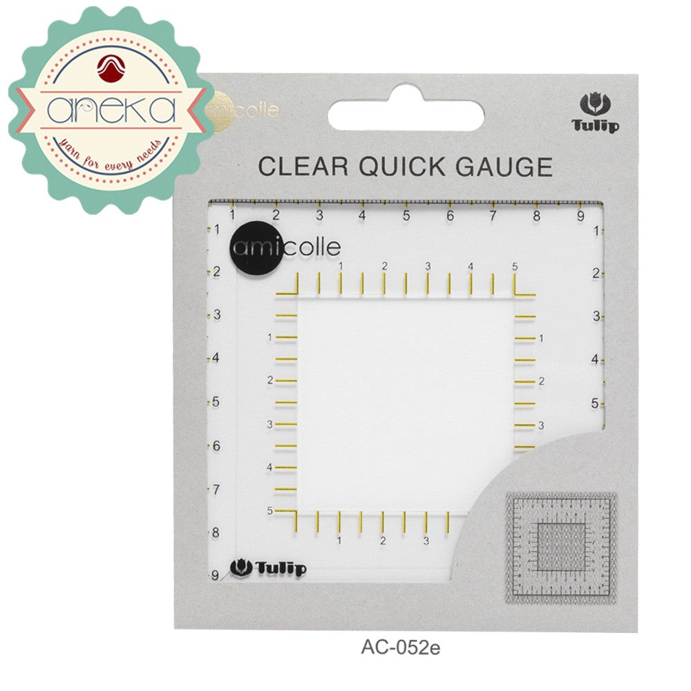 Alat Pengukur Rajutan / Clear Knitting Gauge Tulip Amicole