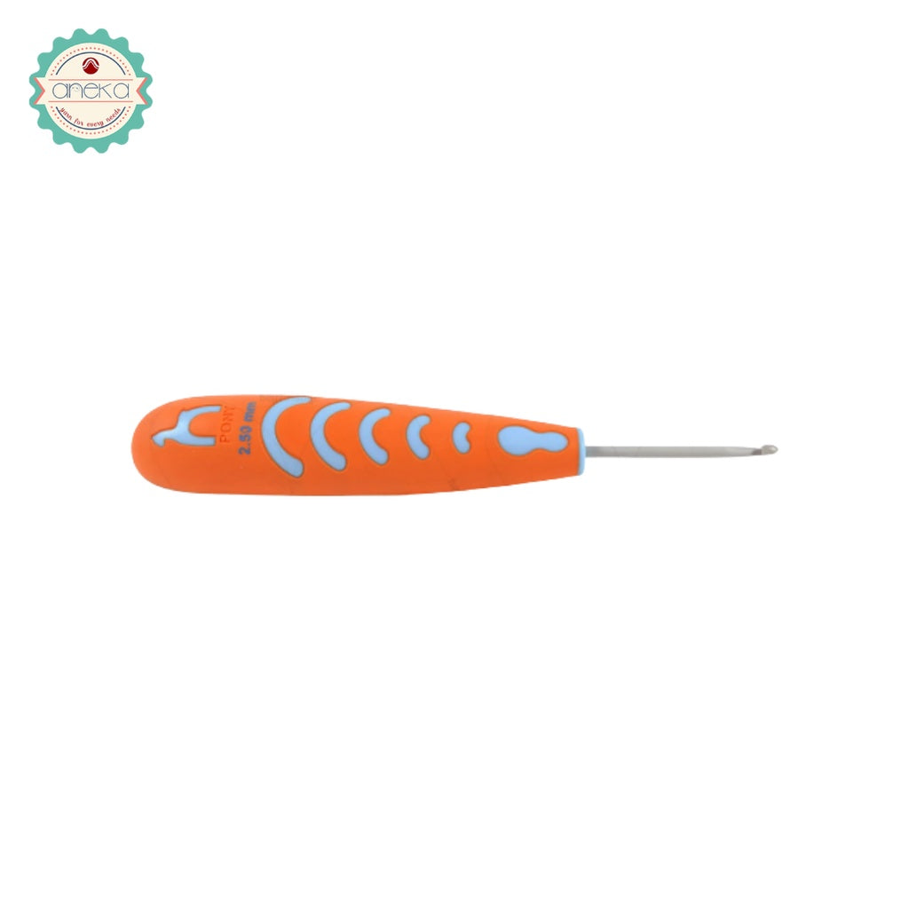 Pony - Hakpen (Alat / Jarum Rajut) Crochet Hooks AL With Ergonomic Handle - PCS