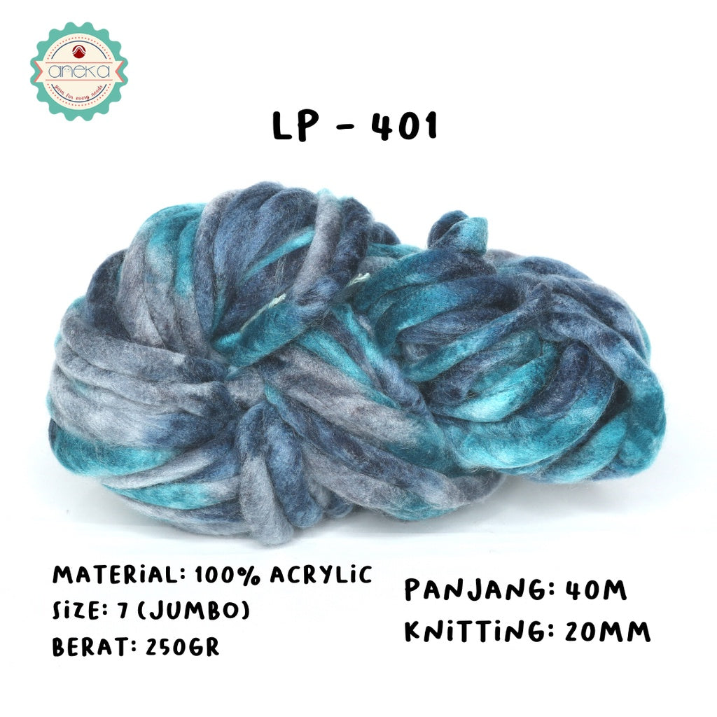 KATALOG - Benang Wol / Wool Ekstra Tebal Sembur - LOOPY YARN MIX