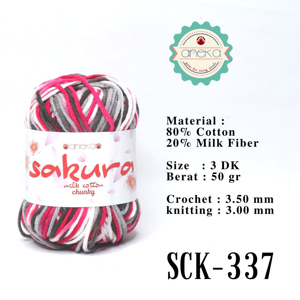 CATALOG - Sakura Milk Cotton Chunky Mix Sembur Mix Cotton Knitting Yarn PART 3