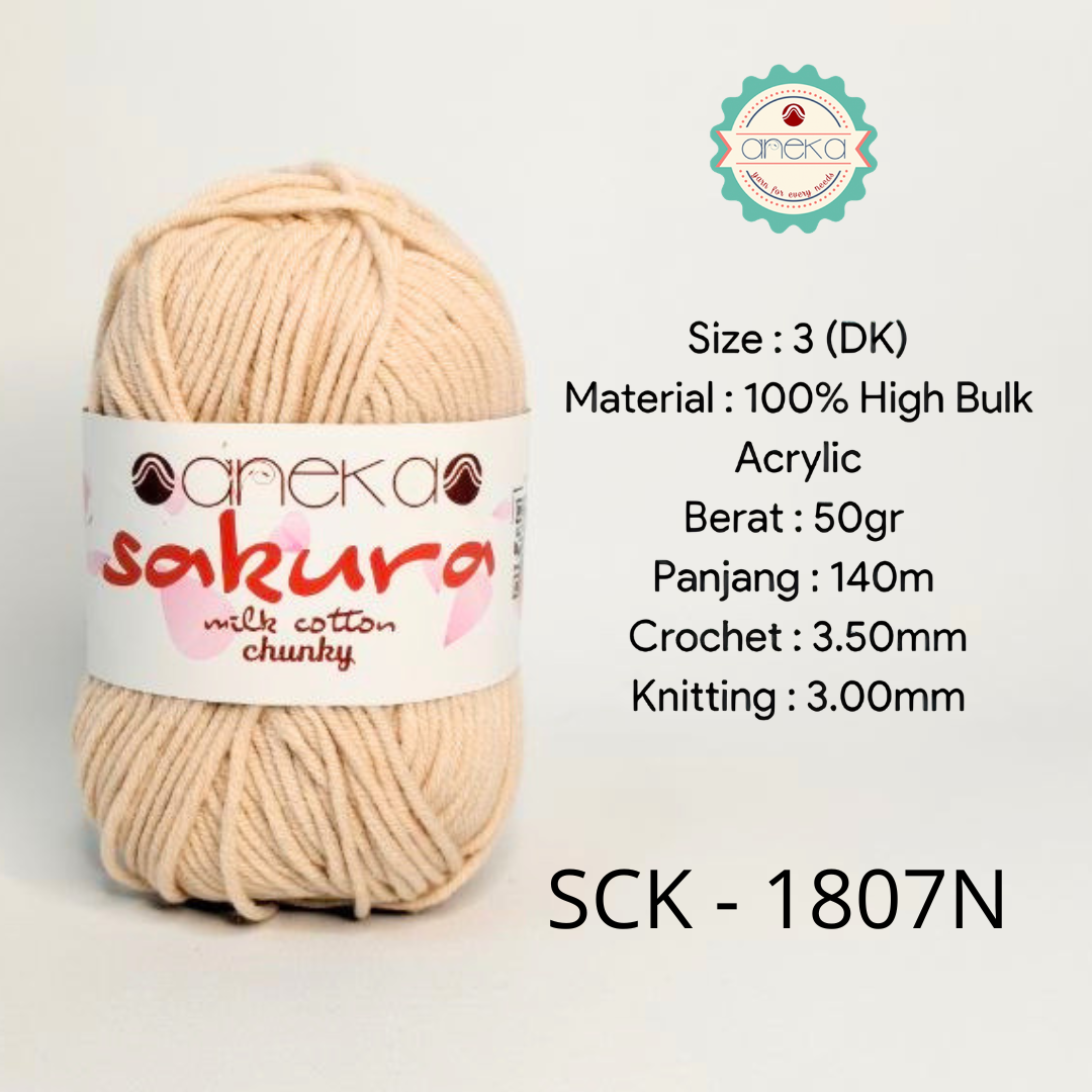 KATALOG - Benang Rajut Katun Susu Sakura Milk Cotton Chunky PART 1