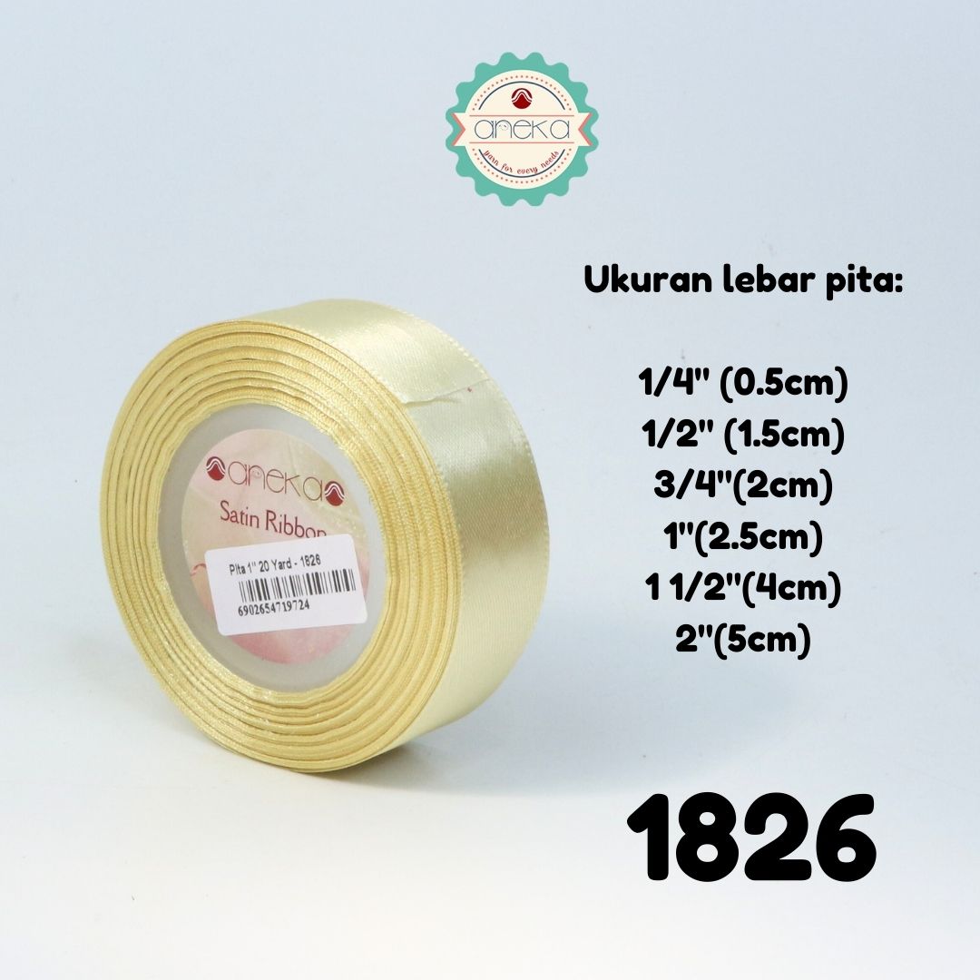 Satin Ribbon / Satin Silk Ribbon 3/4" - 0.75" - 2 cm - PER ROLL (25yards/roll) Part 2