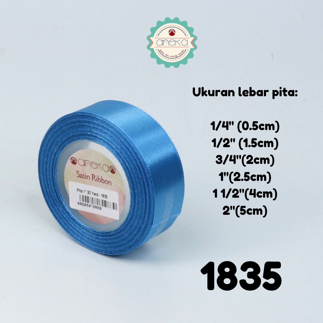 Satin Ribbon / Satin Silk Ribbon 3/4" - 0.75" - 2 cm - PER ROLL (25yards/roll) Part 1