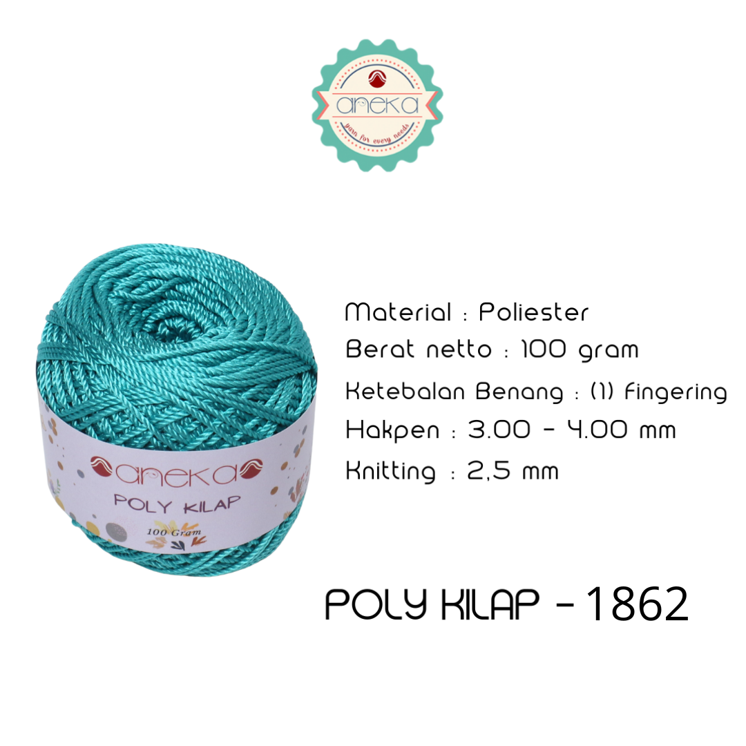KATALOG - PREMIUM Benang Rajut Polyester/ Poliester / Poli Poly Kilap Warna PART 2