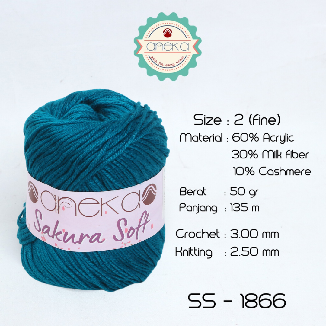 KATALOG - Benang Rajut Sakura Soft / Silk Cotton Milk Cotton Yarn Part 1