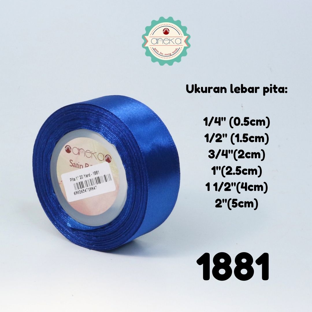 Satin Ribbon / Satin Silk Ribbon 3/4" - 0.75" - 2 cm - PER ROLL (25yards/roll) Part 1