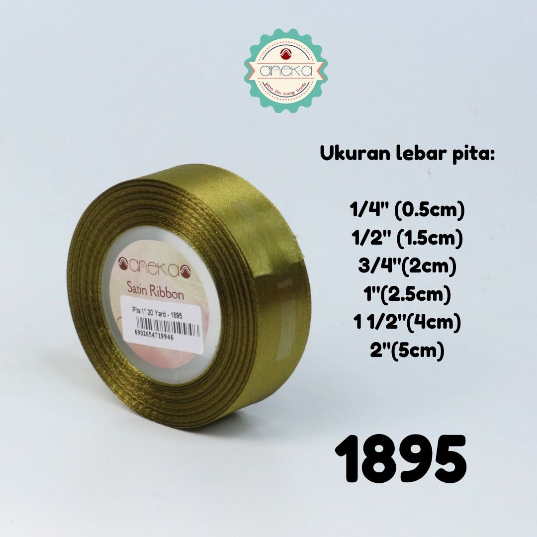 Satin Ribbon / Satin Silk Ribbon 3/4" - 0.75" - 2 cm - PER ROLL (25yards/roll) Part 2