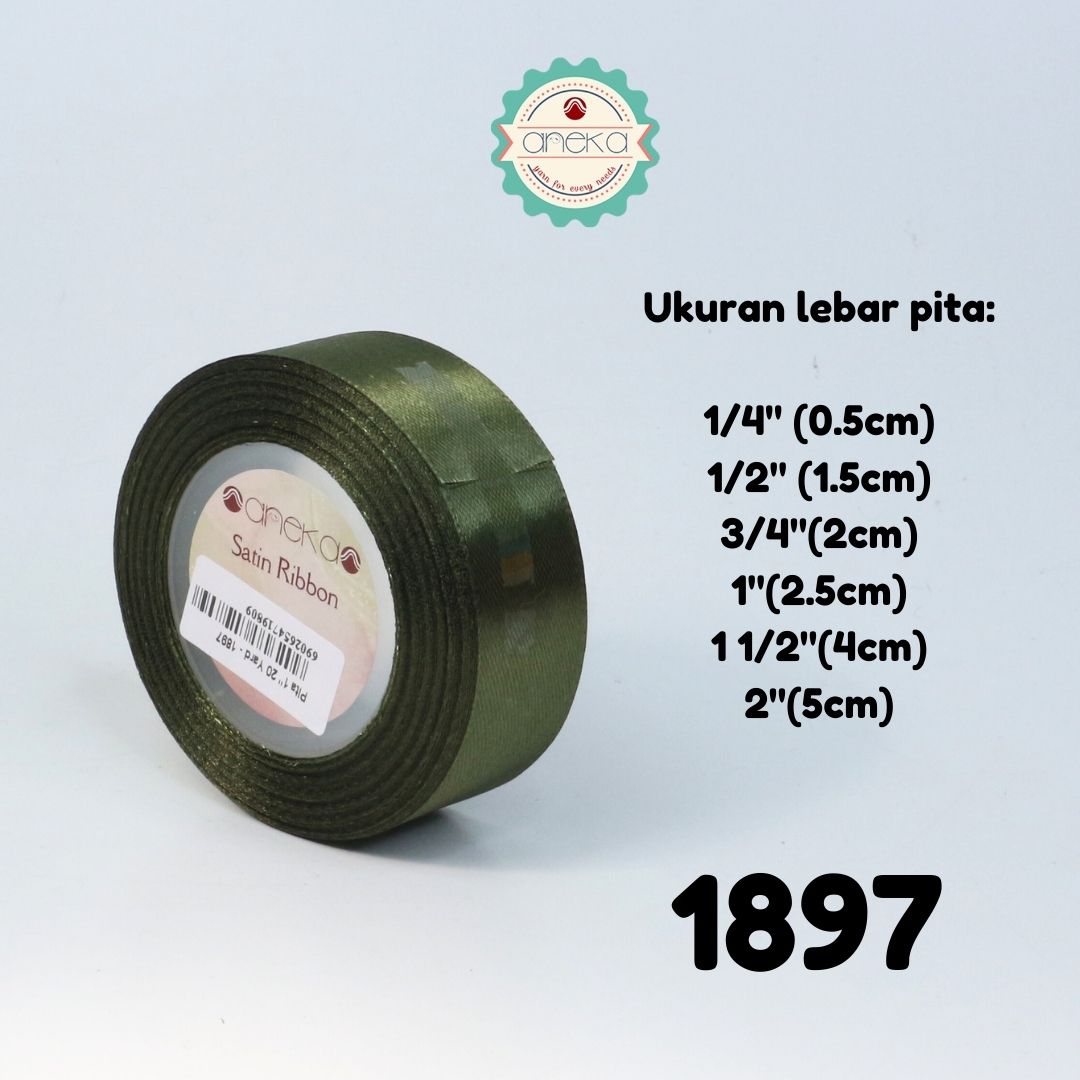 Satin Ribbon / Satin Silk Ribbon 3/4" - 0.75" - 2 cm - PER ROLL (25yards/roll) Part 2