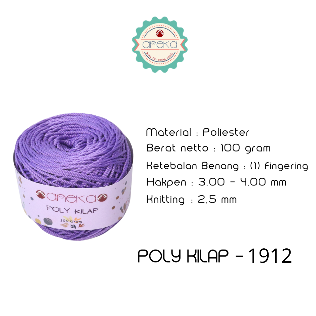 KATALOG - PREMIUM Benang Rajut Polyester/ Poliester / Poli Poly Kilap Warna PART 1